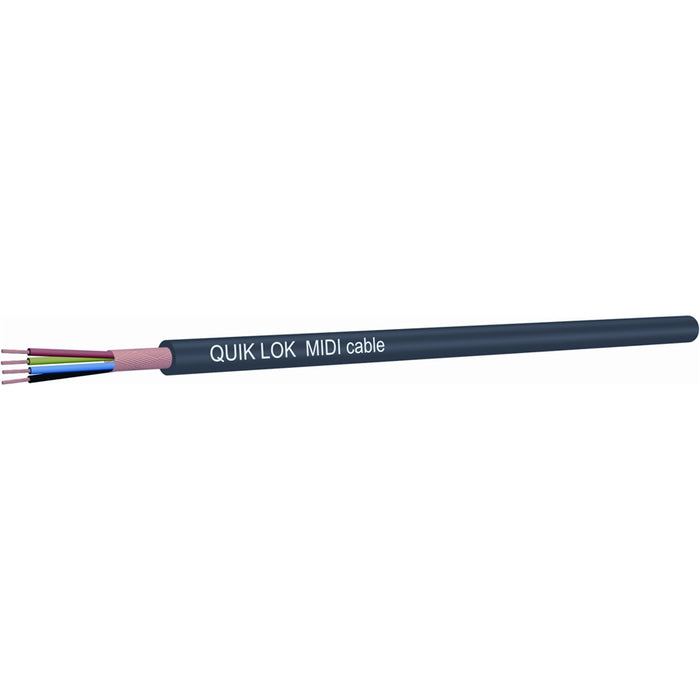 Quik Lok CM/900 BK Cavo MIDI in Bobina