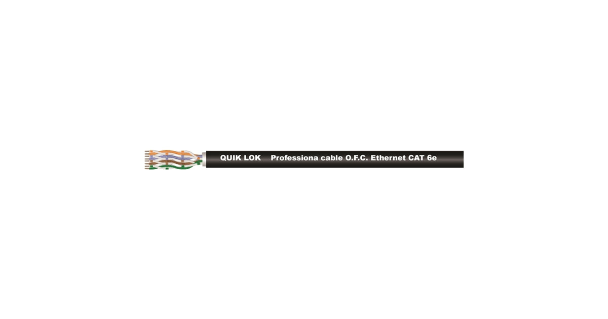 Quik Lok ETH/1007 BK Cavo ETHERNET Cat6e in Bobina
