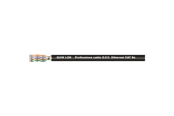 Quik Lok ETH/1007 BK Cavo ETHERNET Cat6e in Bobina