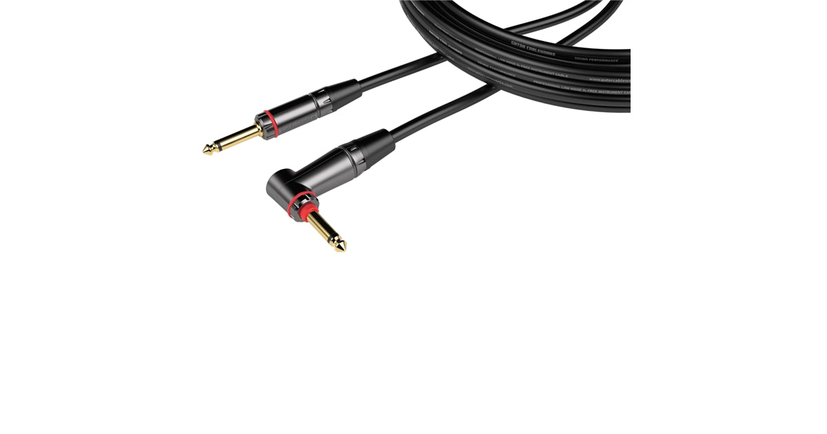 Gator Cableworks GCWH-INS-10RAQT Cavo strumento jack dritto-angolato 3 m Serie Headliner Quiet