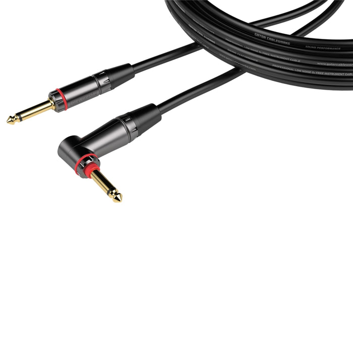 Gator Cableworks GCWH-INS-20RAQT Cavo strumento jack dritto-angolato 6 m Serie Headliner Quiet