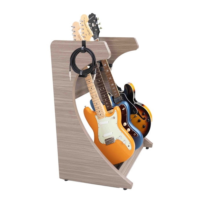 Gator Frameworks GFW-ELITEGTR3RK-GRY Rack per chitarre 3-4 posti in finitura grigio driftwood<br>