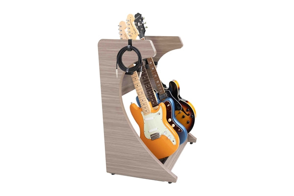 Gator Frameworks GFW-ELITEGTR3RK-GRY Rack per chitarre 3-4 posti in finitura grigio driftwood<br>