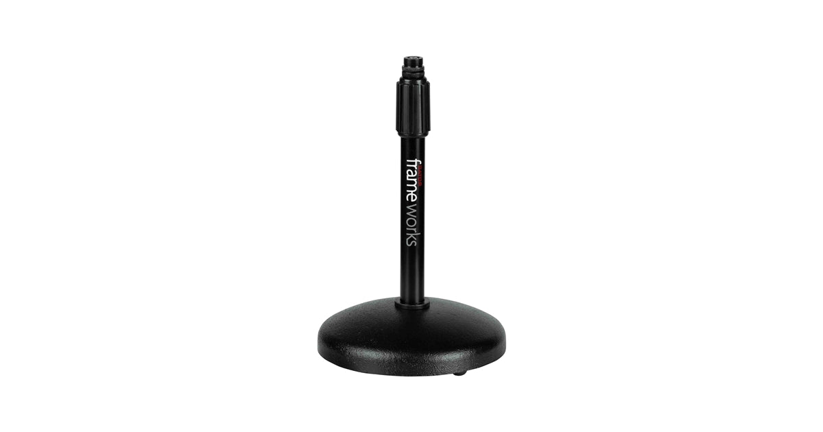 Gator Frameworks GFW-MIC-0501 Supporto per microfono da tavolo con base rotonda