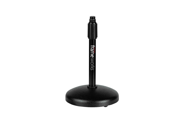 Gator Frameworks GFW-MIC-0501 Supporto per microfono da tavolo con base rotonda