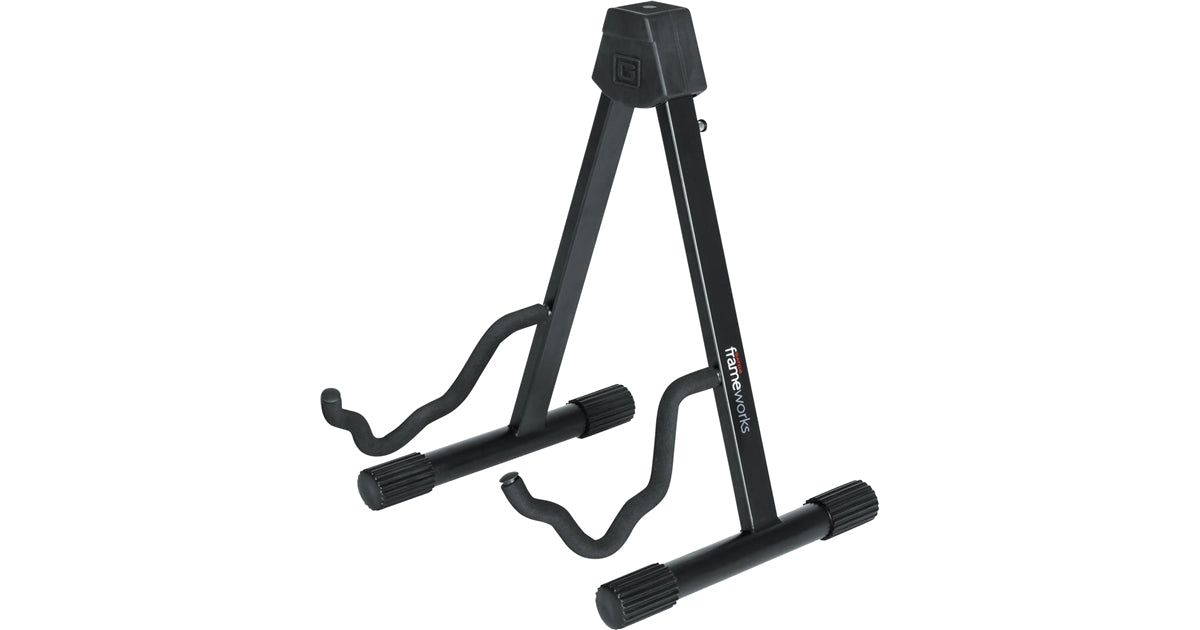 Gator Frameworks GFW-GTRA-4000 Supporto per chitarra a struttura ""A"" con culla sagomata