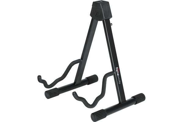 Gator Frameworks GFW-GTRA-4000 Supporto per chitarra a struttura ""A"" con culla sagomata