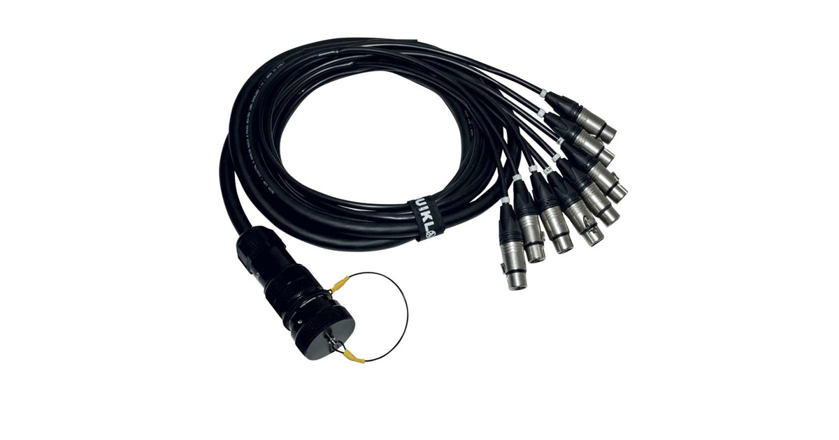 Quik Lok ITPRO/SY25M8F-2,5 Frusta 8 Canali Syntax M Cannon XLR F 2,5 mt
