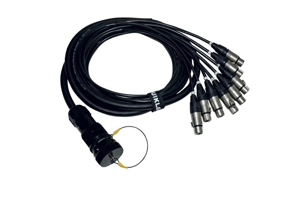 Quik Lok ITPRO/SY25M8F-2,5 Frusta 8 Canali Syntax M Cannon XLR F 2,5 mt