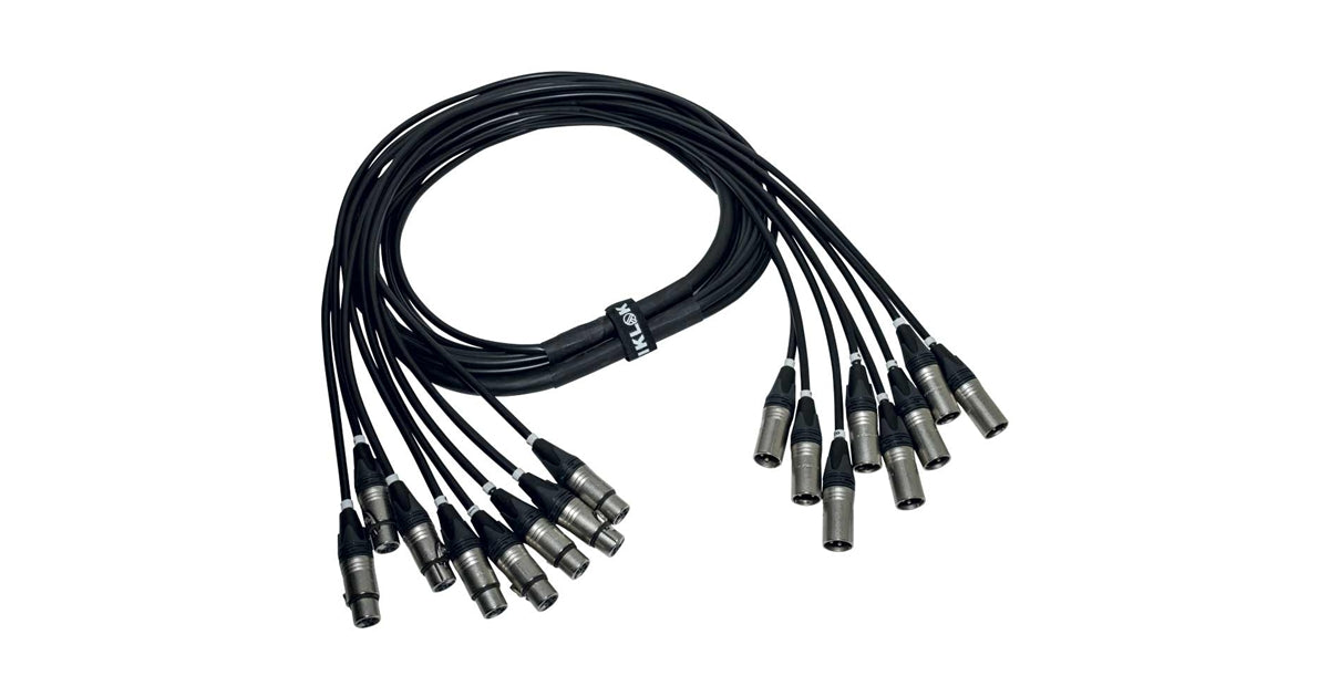 Quik Lok ITPRO/8MF-10 Frusta 8 Canali Cannon XLR Maschio / Femmina 10 mt