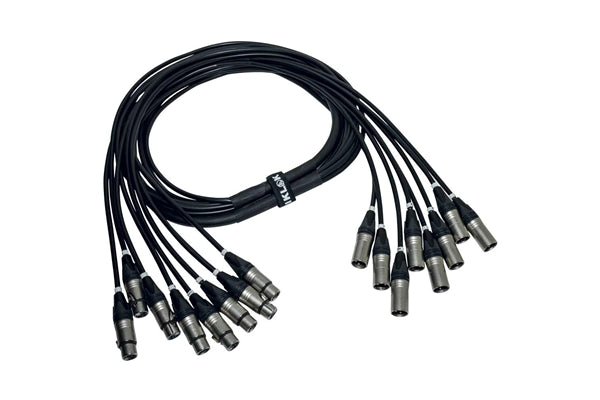 Quik Lok ITPRO/8MF-10 Frusta 8 Canali Cannon XLR Maschio / Femmina 10 mt