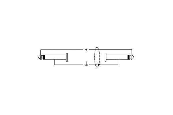 Quik Lok ITTOP/JJ-5 Cavo Jack 6.3 TS Mono / Jack 6.3 TS Mono 5 mt