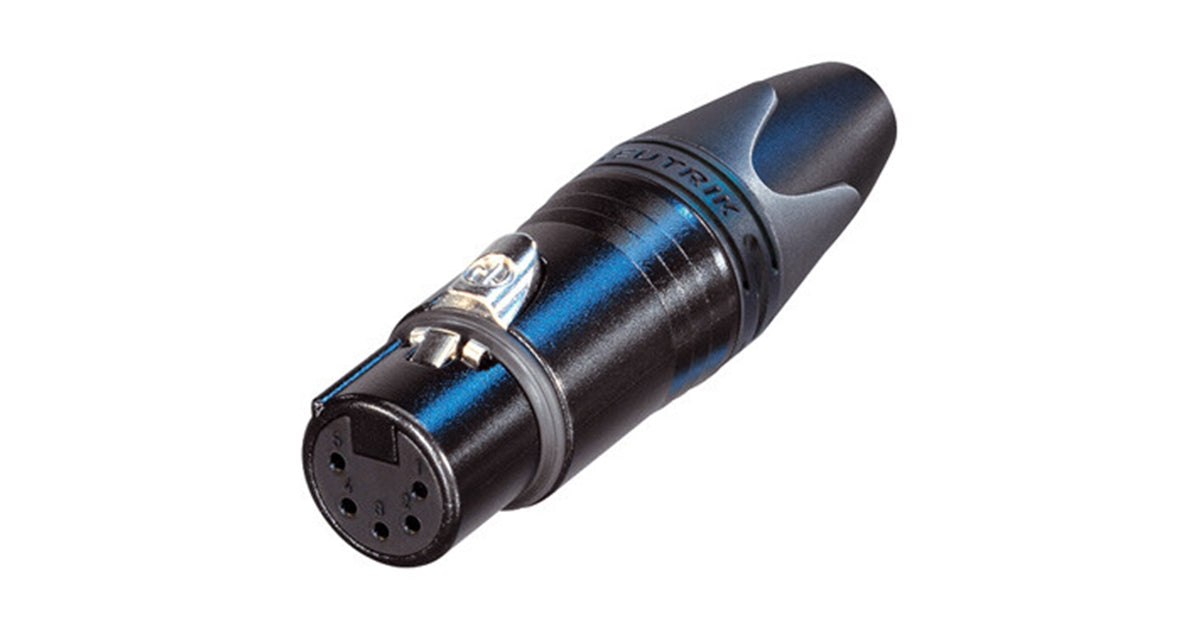 Quik Lok Neutrik NC5FXX-B Cannon XLR Femmina 5 Poli Black