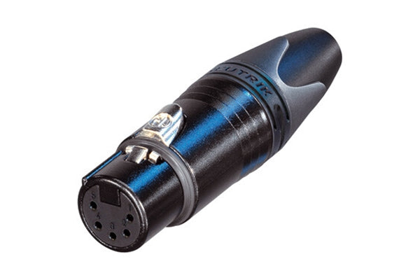 Quik Lok Neutrik NC5FXX-B Cannon XLR Femmina 5 Poli Black