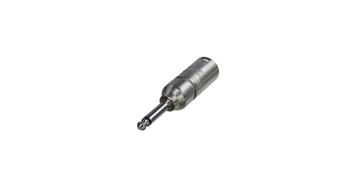 Quik Lok Neutrik NA2MP Adattatore Cannon XLR Maschio/Jack TS Mono 6.3