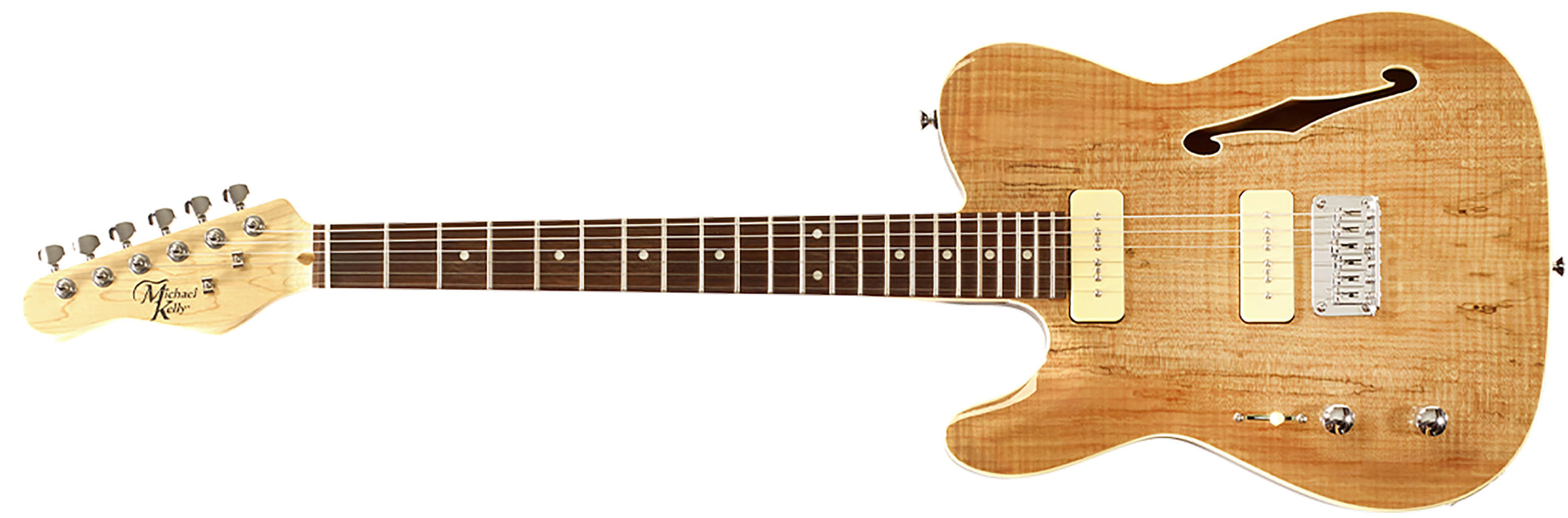 Michael Kelly 59 THINLINE LEFTY - Spalted Maple - per mancini