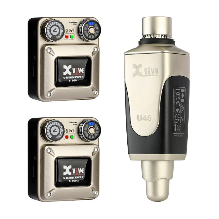 Xvive U45R2 IN-EAR MONITOR - Sistema monitor wireless digitale a 2 ricevitori