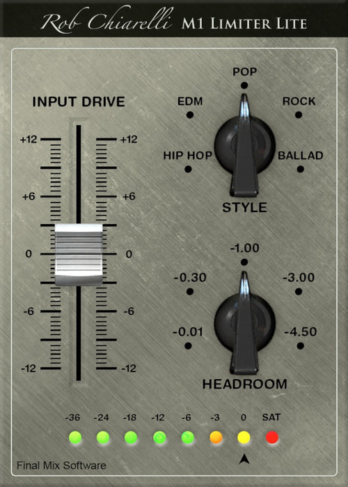 Final Mix Software M1 Limiter Lite III