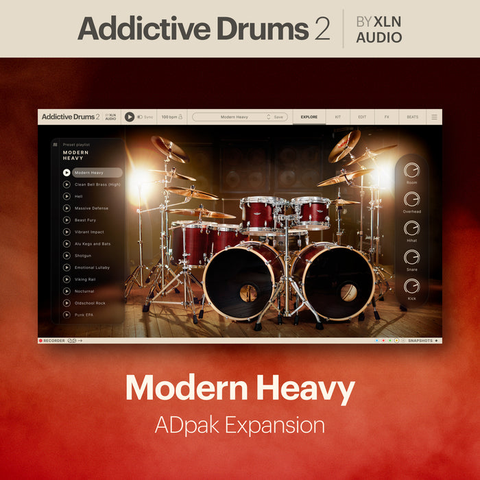 XLN Audio Addictive Drums 2: Modern Heavy ADpak