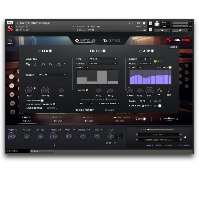 Soundiron Trinity Electric Pipe Organ