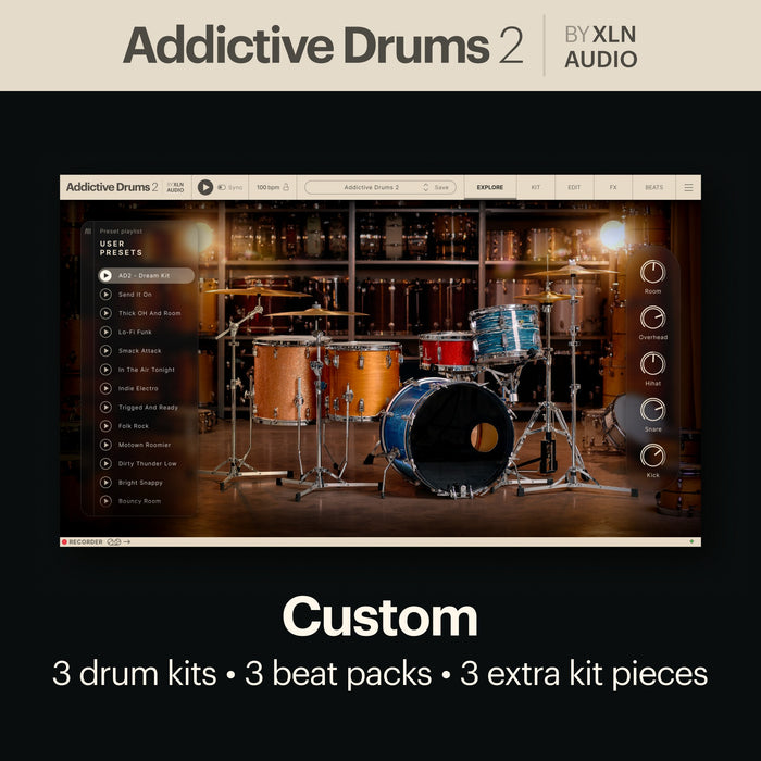 XLN Audio Addictive Drums 2: Custom Collection