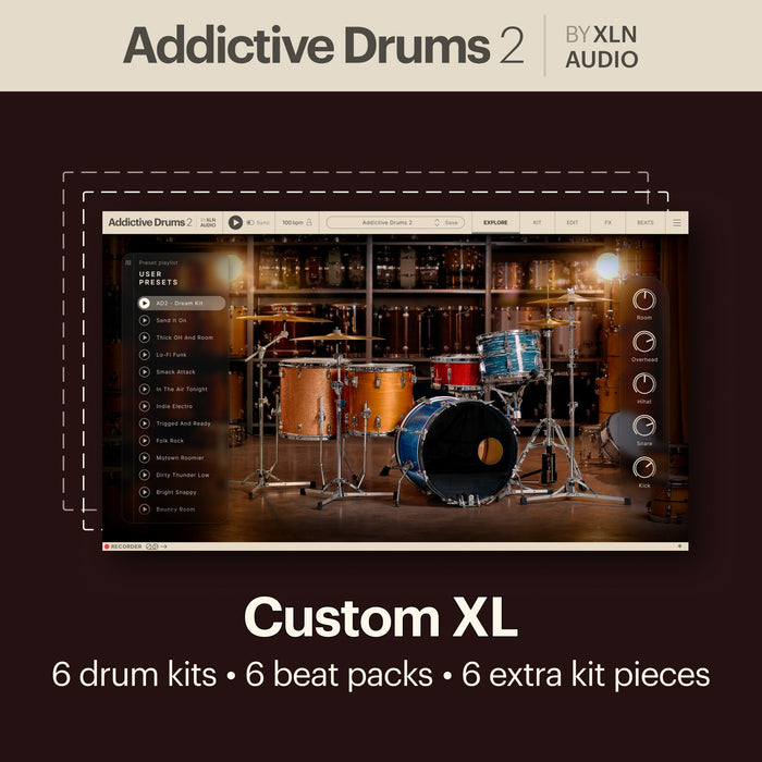 XLN Audio Addictive Drums 2: Custom XXL Collection