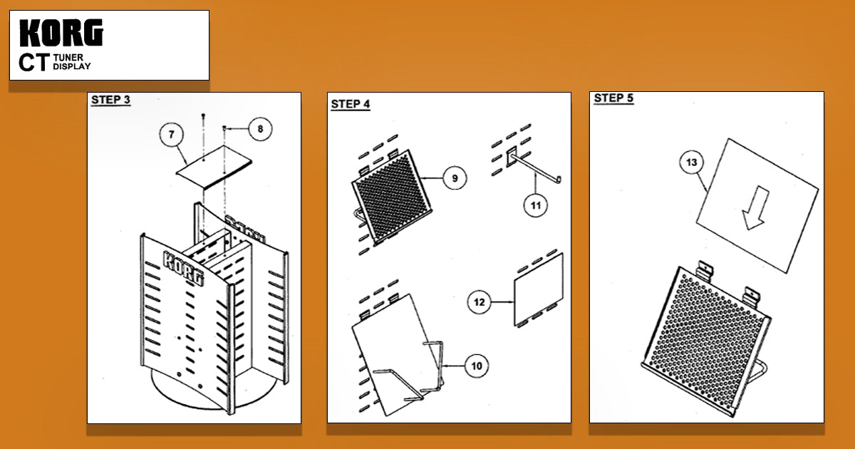 Korg KG-CT-J TUNERS DISPLAY DA BANCONE