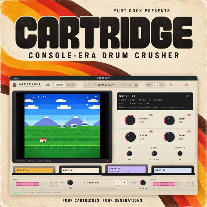 Yurt Rock CARTRIDGE - Console Era Drum FX Plug-In
