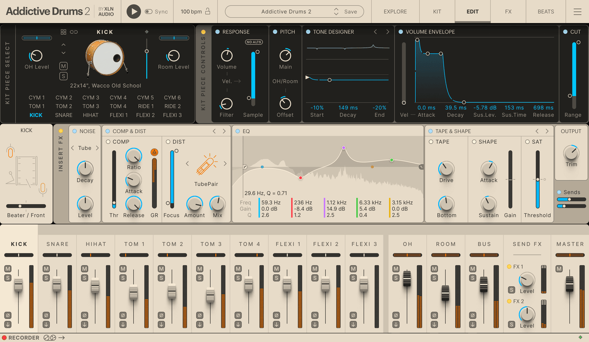 XLN Audio Addictive Drums 2: Custom XXL Collection