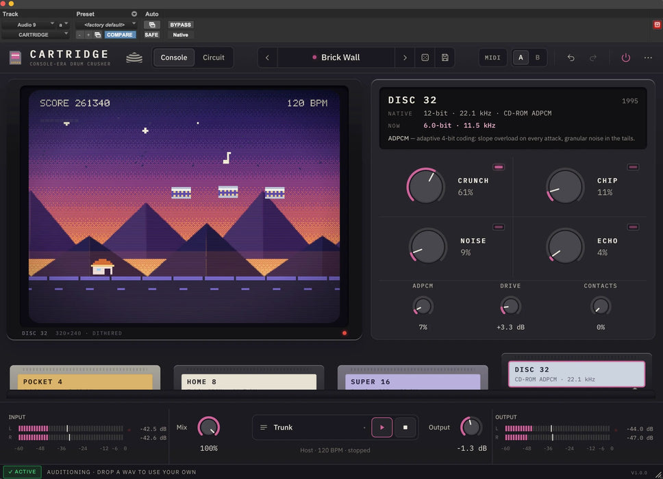 Yurt Rock CARTRIDGE - Console Era Drum FX Plug-In