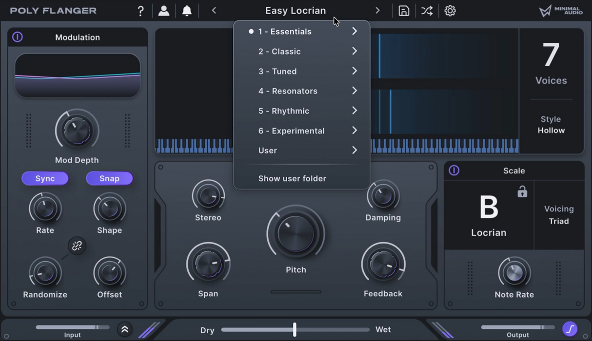 Minimal Audio Poly Flanger