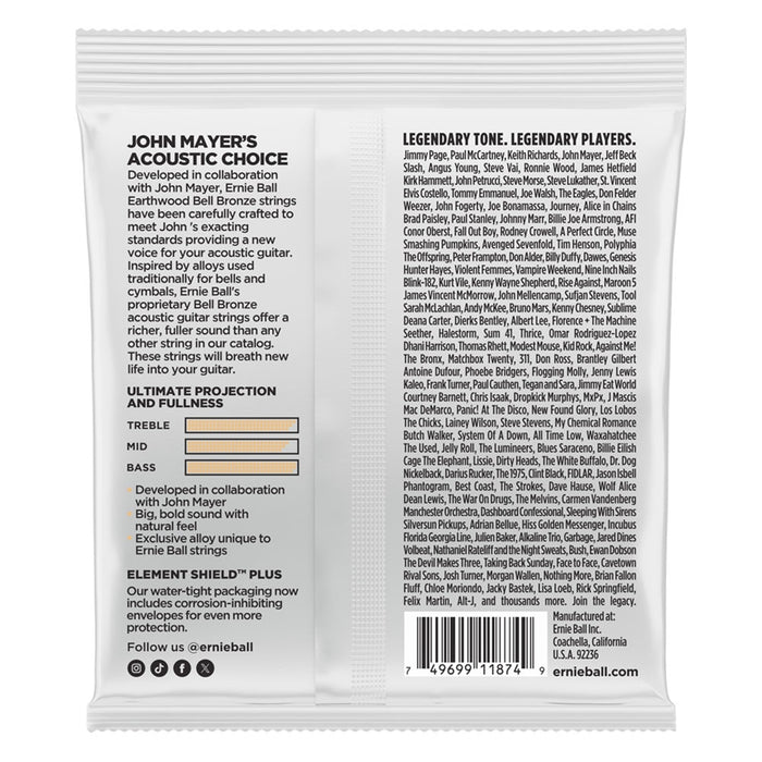 Ernie Ball 2350 Earthwood Bell Bronze Acoustic Extra Light 10-50