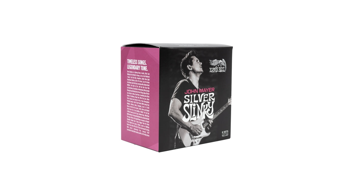 Ernie Ball 3817 John Mayer Silver Slinky 10.5-47 6 Pk