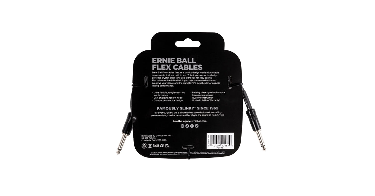 Ernie Ball 6434 Flex Cable Black 3m