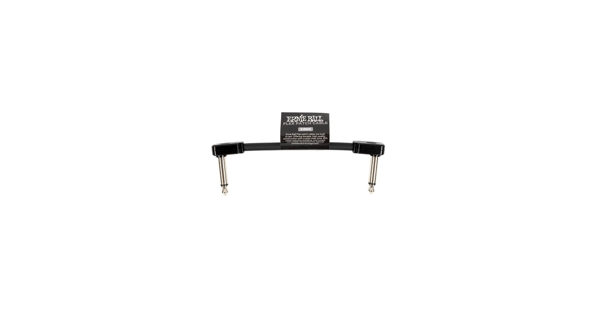 Ernie Ball 6438 Flex Patch Cable Black 8cm