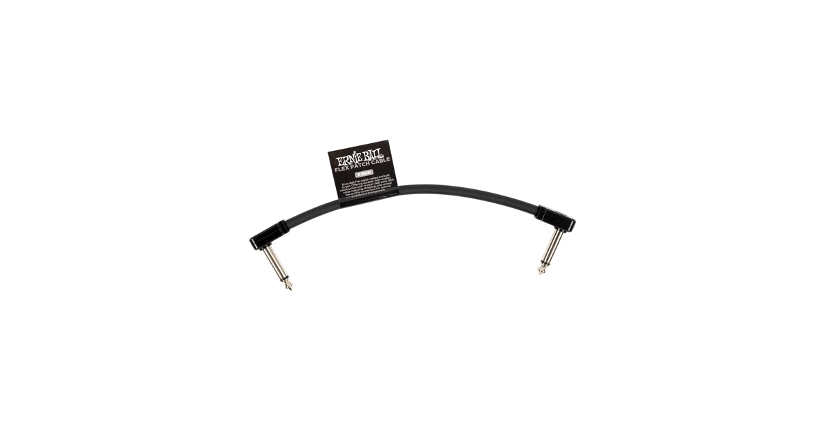 Ernie Ball 6439 Flex Patch Cable Black 15cm