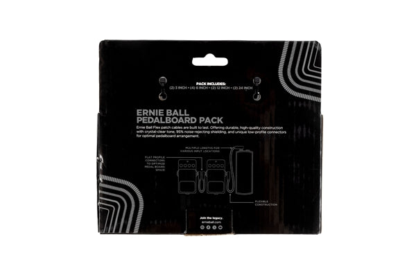 Ernie Ball 6462 Flex Patch Cable Black Multi-Pack