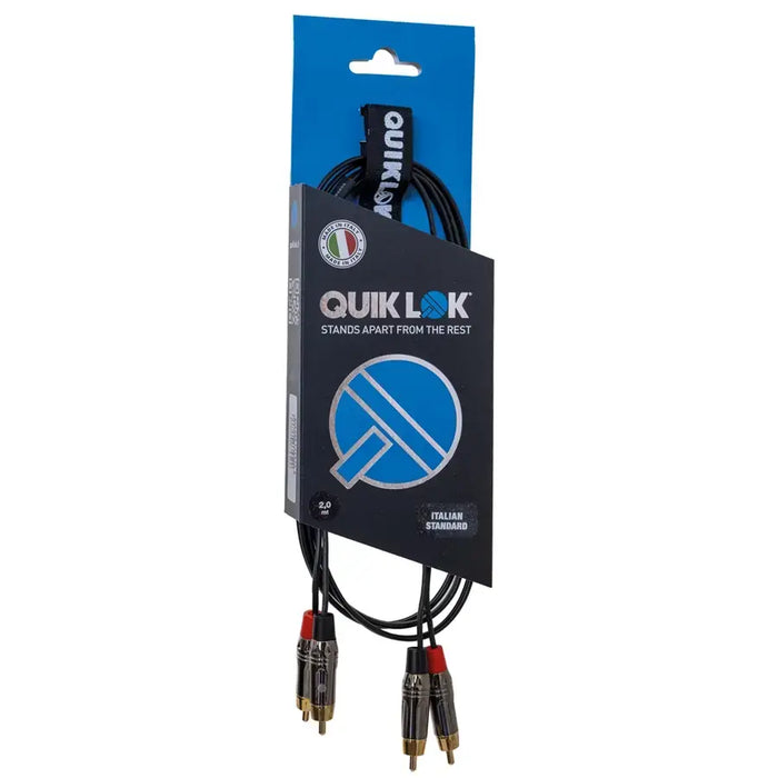 Quik Lok ITST/4RCA-5 Cavo 2x Spina Phono RCA / 2x Spina Phono RCA 5 mt