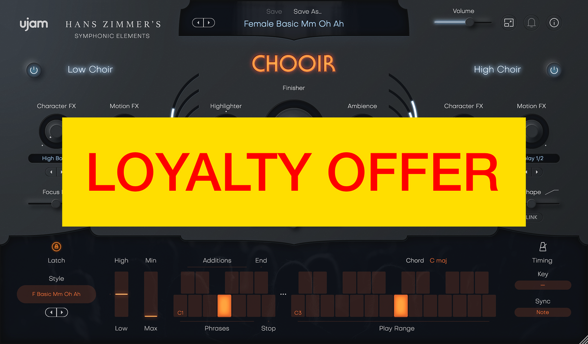 UJAM CHOOIR Loyalty Offer