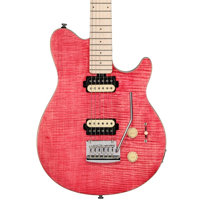 Sterling by Music Man Axis AX3 Flame Maple Stain Pink