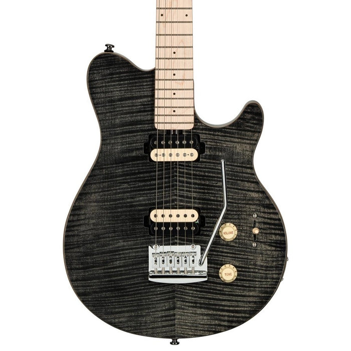 Sterling by Music Man Axis AX3 Flame Maple Trans Black