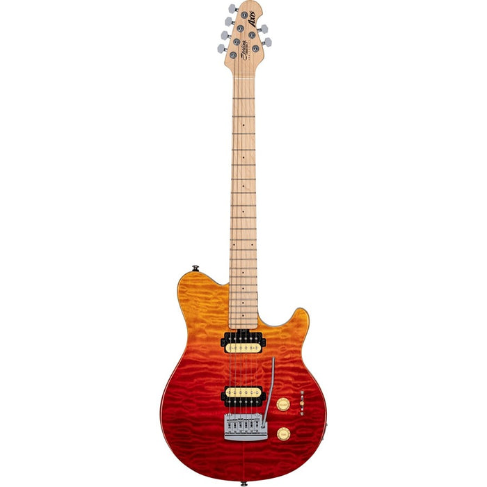 Sterling by Music Man Axis AX3 Quilted Maple Spectrum Red