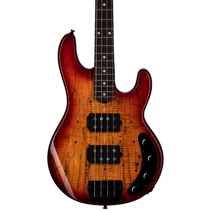 Sterling by Music Man RAY34HH Spalted Maple Blood Orange Burst