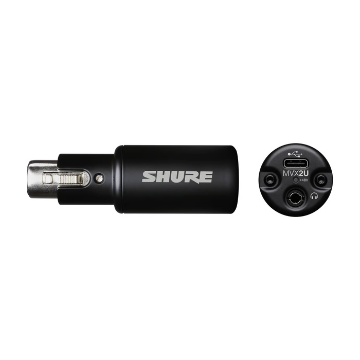Shure MVX2U Gen 2 - Interfaccia Audio USB C per microfono, con DSP