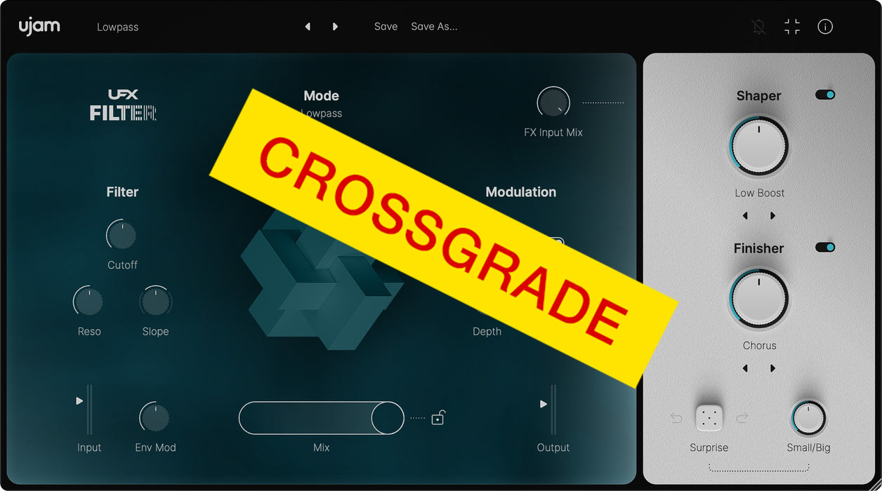 UJAM Crossgrade to UFX FILTER