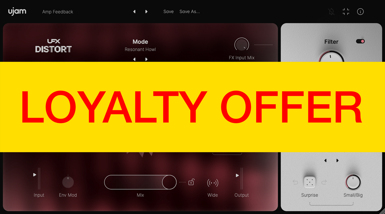 UJAM DISTORT Loyalty Offer