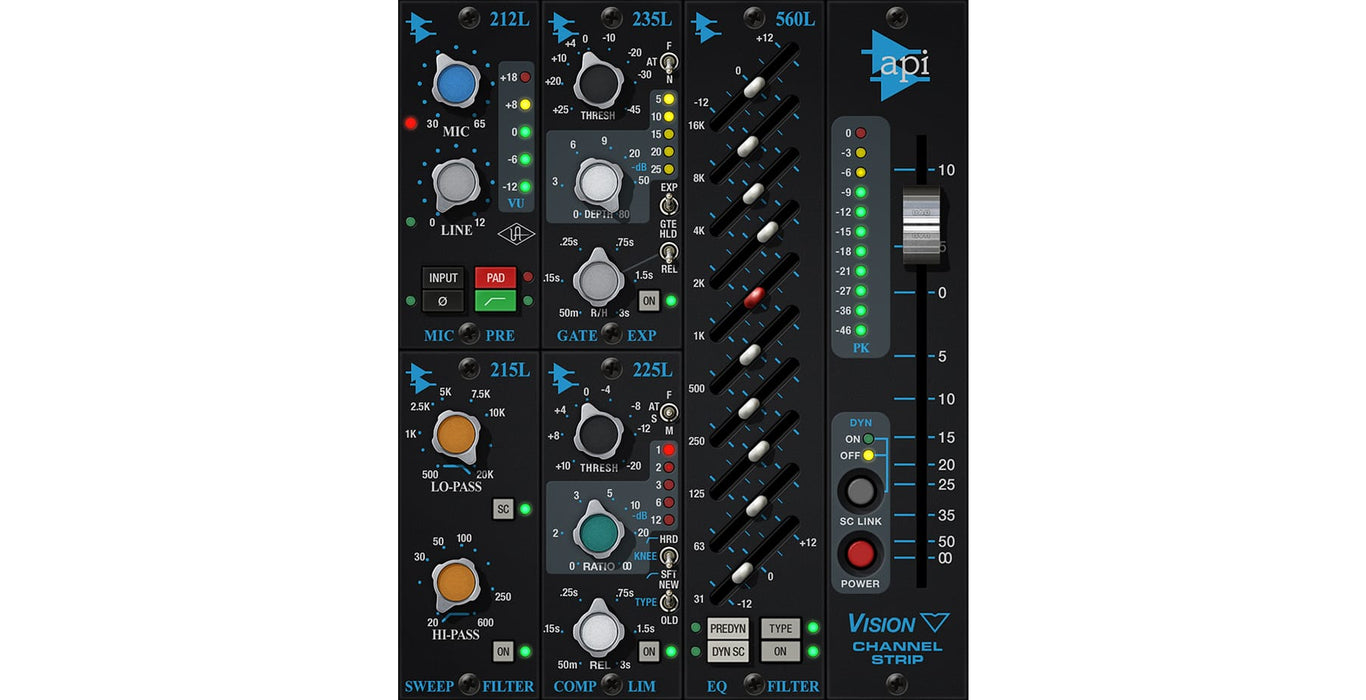 Universal Audio UAD API Vision Channel Strip Collection