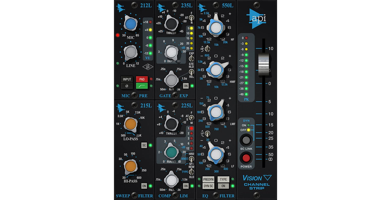 Universal Audio UAD API Vision Channel Strip Collection