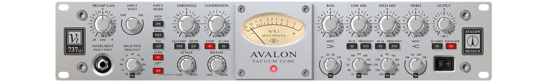 Universal Audio UAD Avalon VT-737 Tube Channel Strip