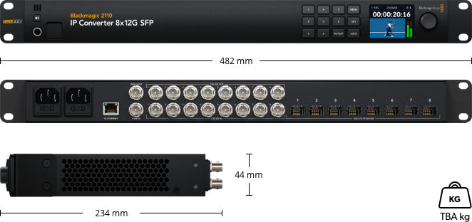 Blackmagic Design 2110 IP Converter 8x12G SFP